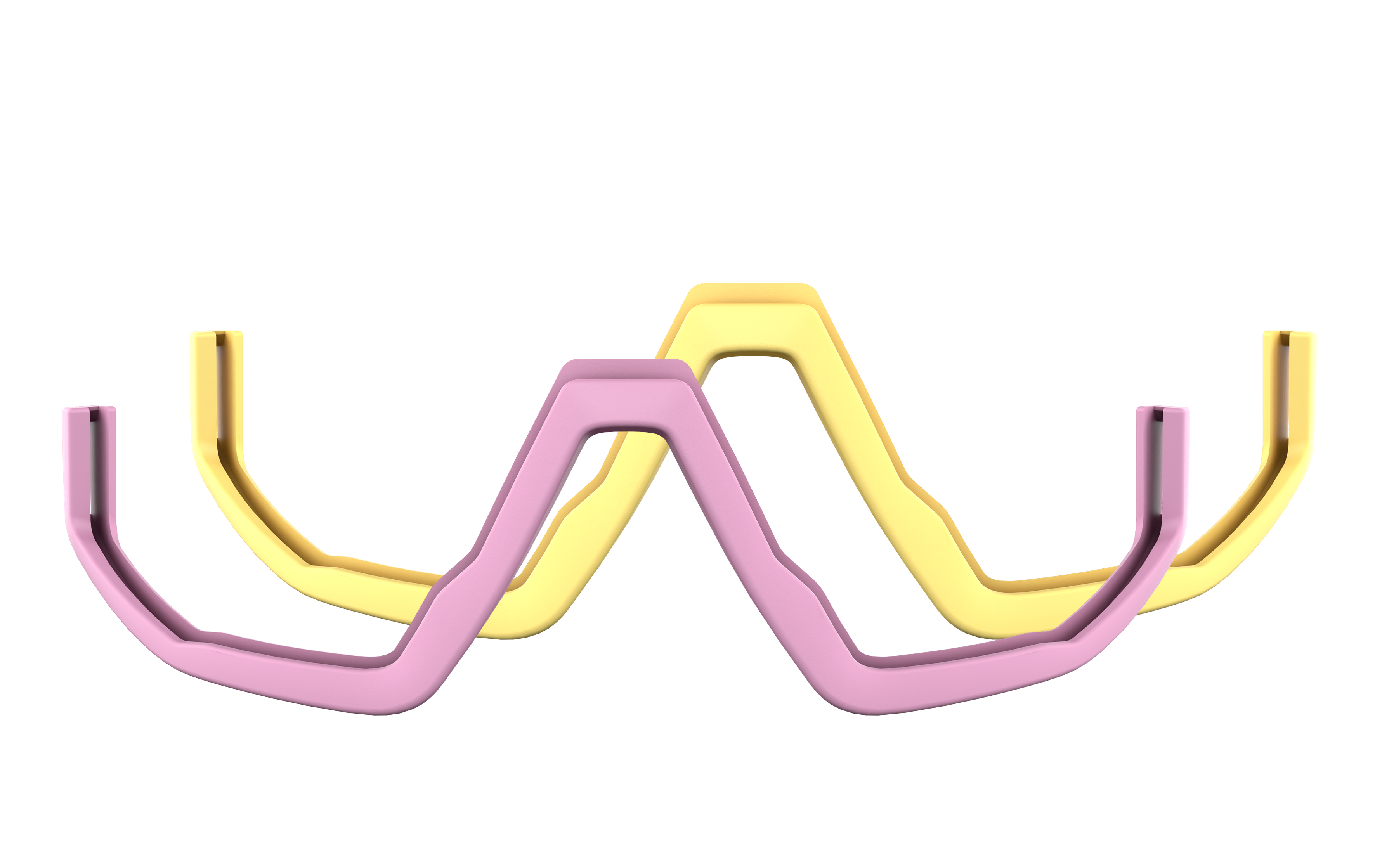 Fusion Jawbone Pastel Pack Powder Pink - Pastel Yellow